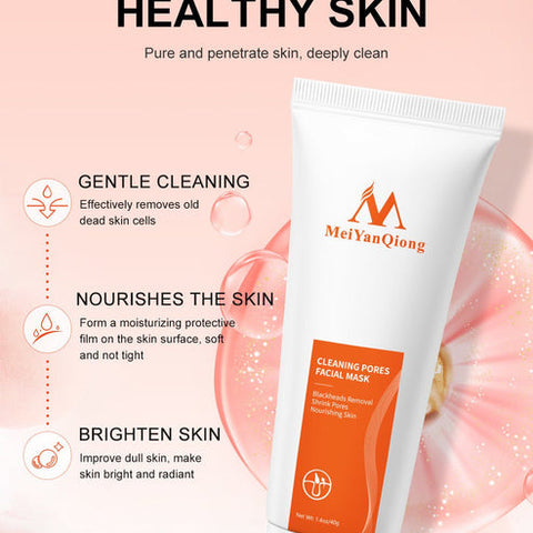 Deep Cleansing Purifying Peel of Black Mud Facial Face Mask Remove Blackhead Facial Mask Strawberry Nose Acne Remover Face Care